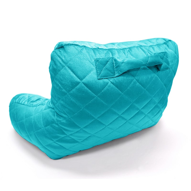 Velvet Do-It-Yourself Bedrest Reading Pillow Cover and Filling