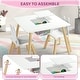 preview thumbnail 10 of 12, Kids Table and 2 Chairs Set with Storage & Removable Tabletop
