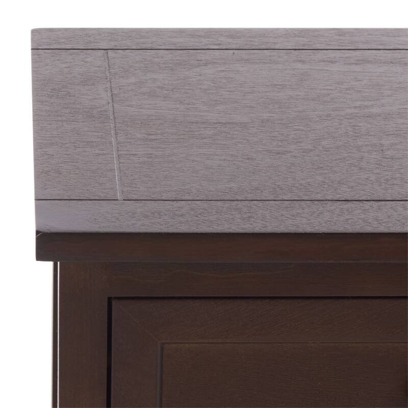 SAFAVIEH Alverta Red Storage Side Table - 15.9" x 13" x 27.6" - 16"W x 13"D x 26"H