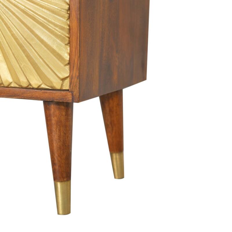 Artisan Furniture Solid Wood Manila Gold Nightstand