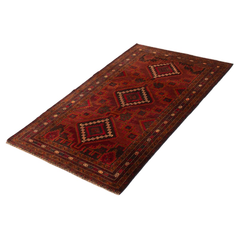 Teimani Red Rug 3'8" x 6'3" - 3'8 x 6'3