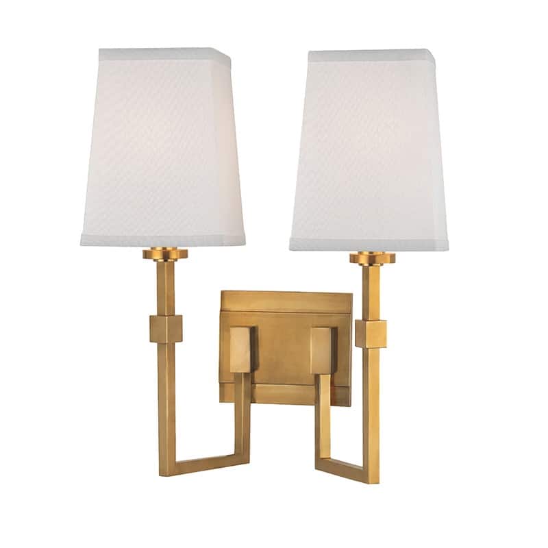 Hudson Valley Lighting Fletcher 2 Light 15" Tall Wall Sconce