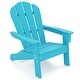 preview thumbnail 6 of 38, Outdoor HDPE Kid's Adirondack Chair for Kids - High Backrest & Armrests - 21" x 20.5" x 25"