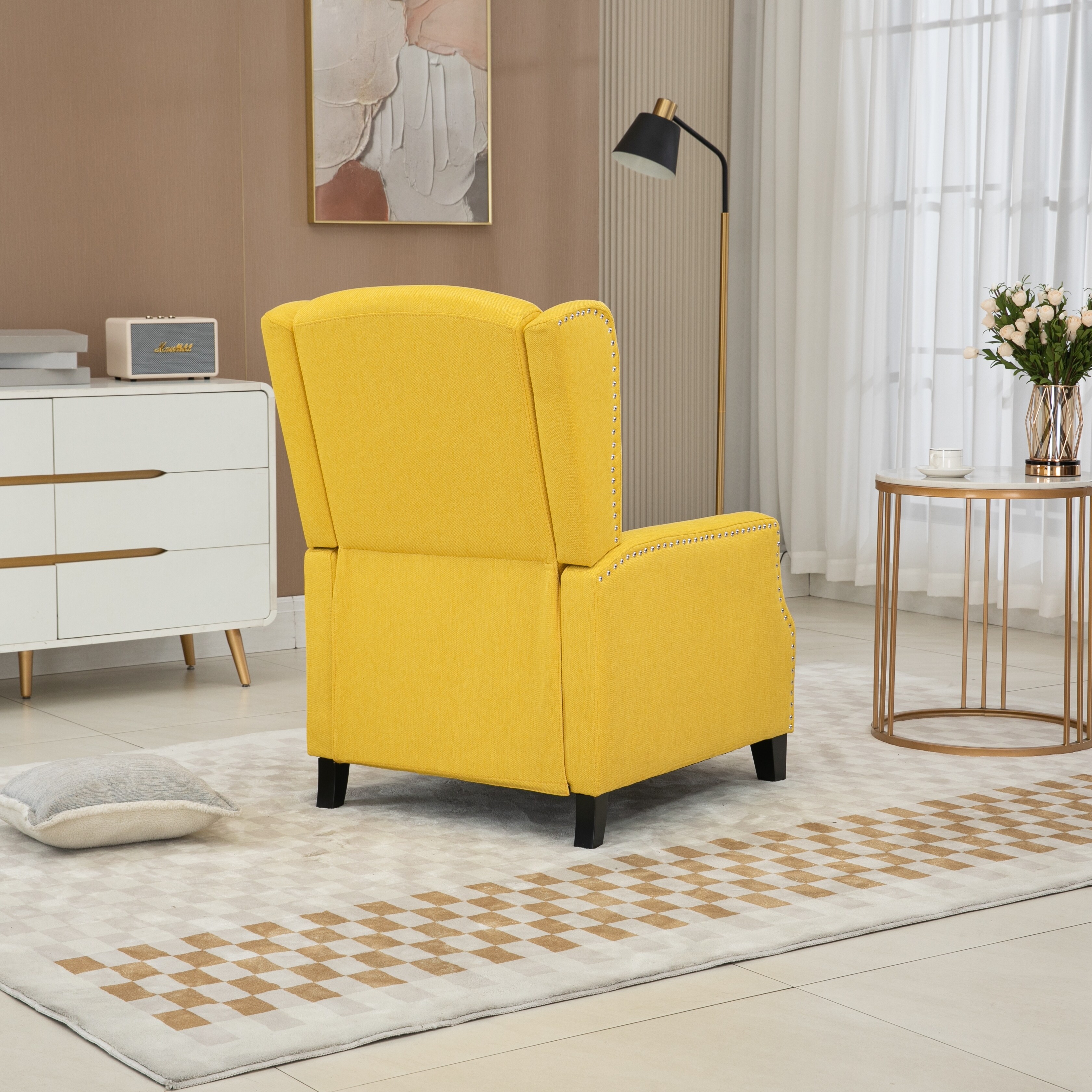Yellow convertible sales chair