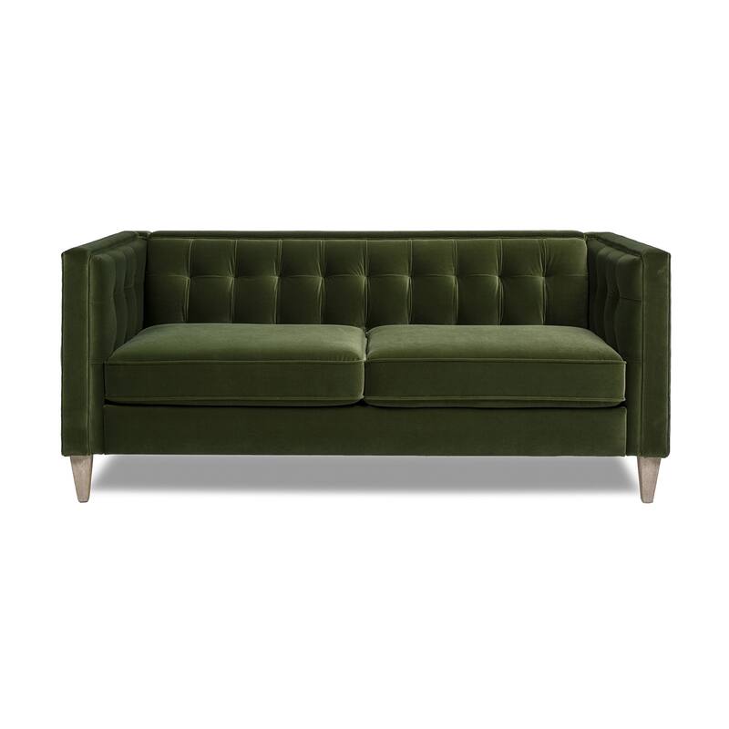 Jennifer Taylor Home James Sofa - Green Velvet