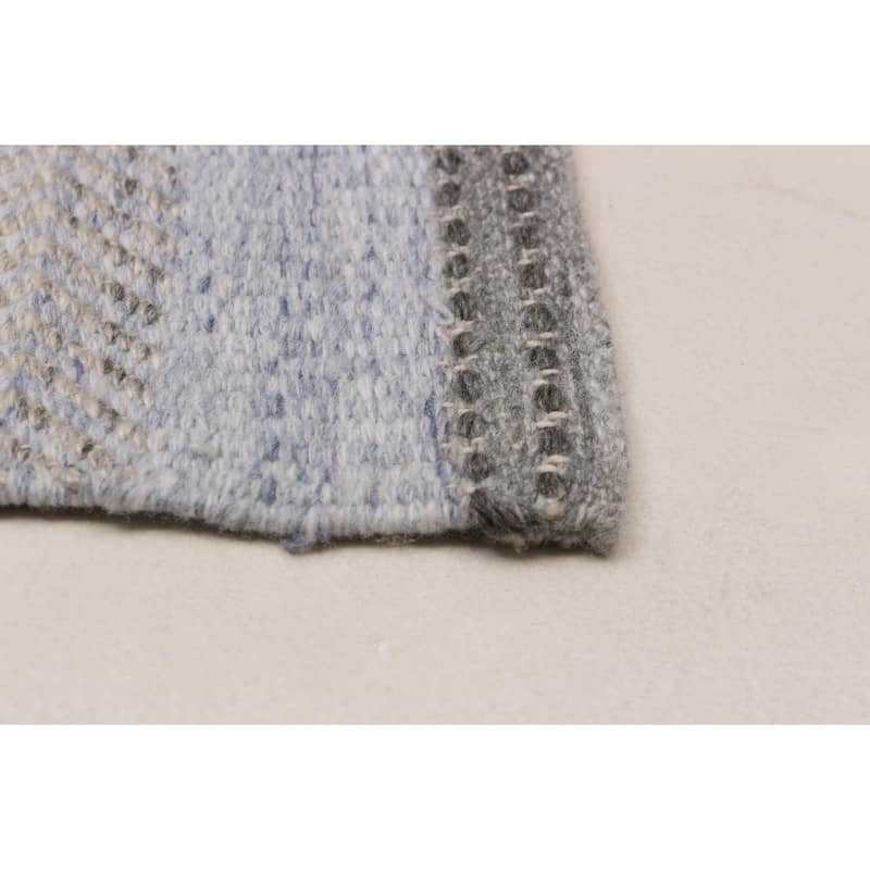 Nevada Denim Blue Kilim 5'0" x 7'8" - 5'0 x 7'8