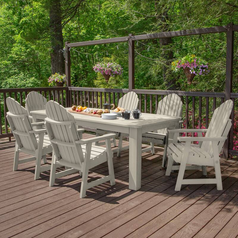 HIGHWOOD Hamilton Adirondack 7-Piece Outdoor Dining Height Set