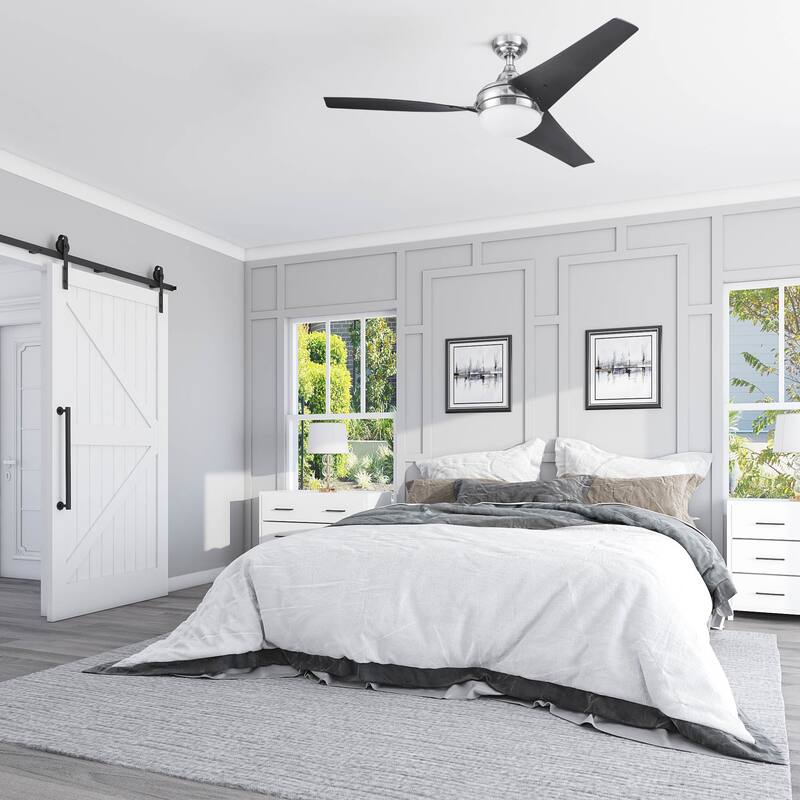 52" Prominence Home Maxon Indoor Ceiling Fan with LED Light, Remote Control