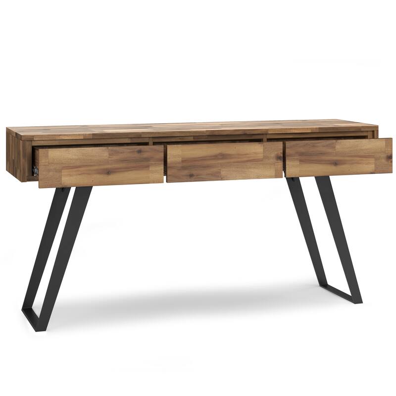 WYNDENHALL Mitchell 60 inch Wide Modern Industrial Console Sofa Table - 60 W x 16 D x 30 H