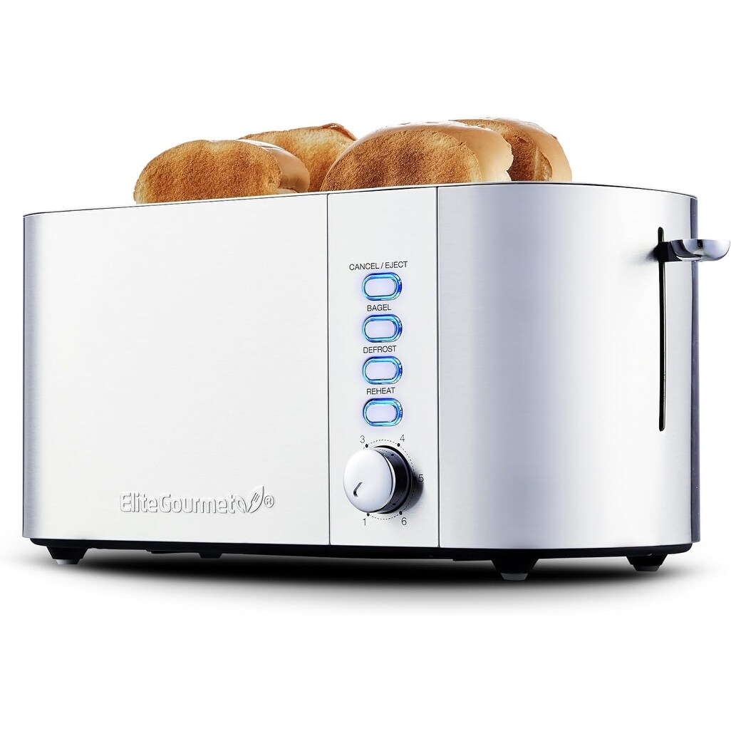 Long Slot 4 Slice Toaster 6 Toast Shade Settings Bagel Defrost Cancel Functions On Sale Bed Bath Beyond 40439826