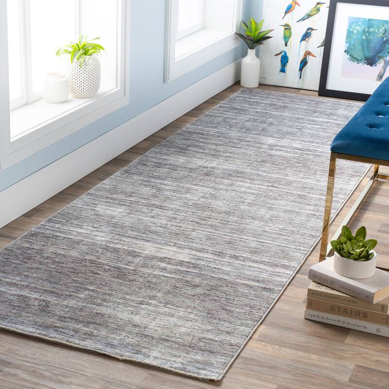 Eliott Contemporary Area Rug - 3'3" x 8' Runner - 3'3" x 8' Runner - Grey