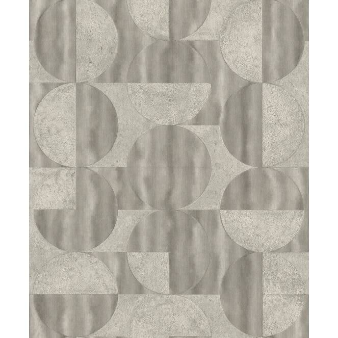Advantage Barcelo Grey Circles Wallpaper - Grey