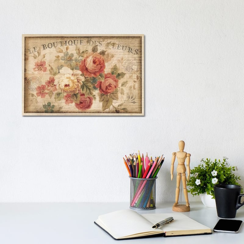 iCanvas "Parisian Flowers III" by Danhui Nai Canvas Print - 8x12x0.75