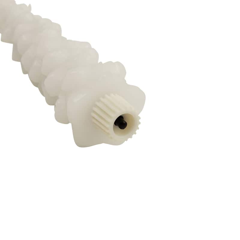 LED Flickering Flameless Wax Tapered Christmas Tree Candles - 9.75" - White - Set of 2