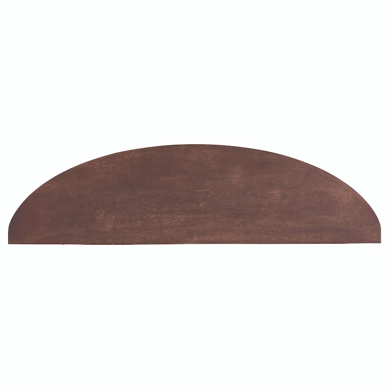 Modern Curved Console Table with 3 Drawers and 1 Shelf