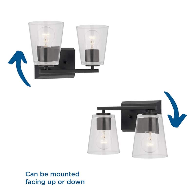 Progress Lighting P300458 Vertex 2 Light 6" Wide Vanity Light