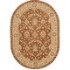 preview thumbnail 22 of 37, SAFAVIEH Handmade Antiquity Altha Traditional Oriental Wool Rug 7'6" x 9'6" Oval - Brown/Taupe - Oval