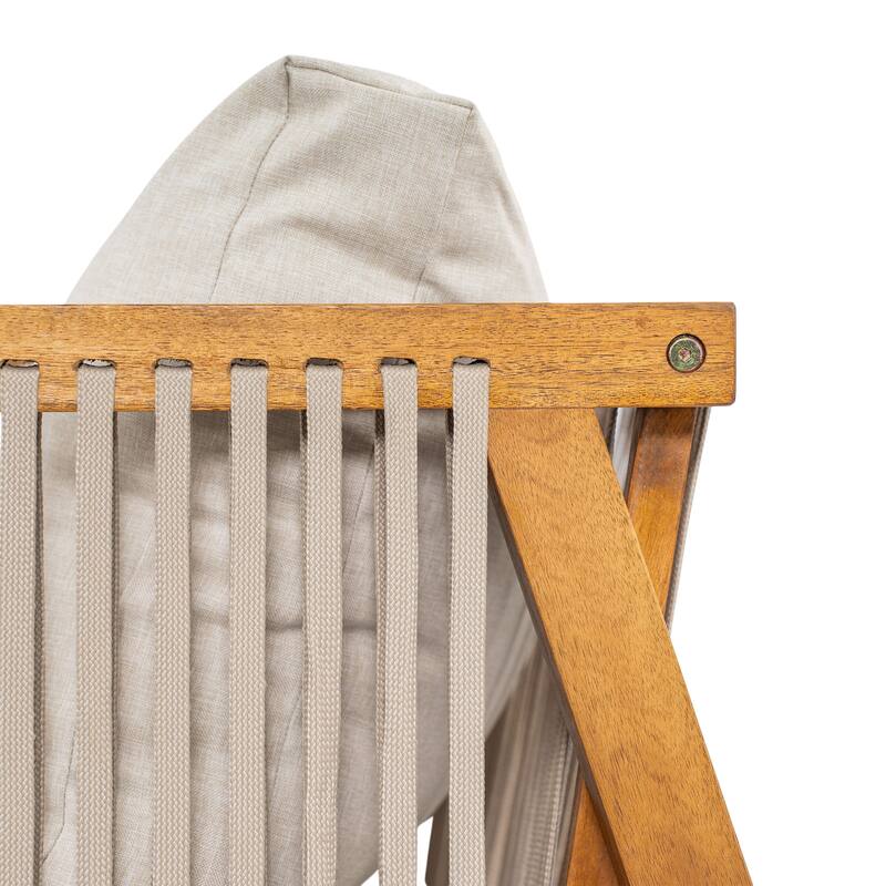 Christopher Knight Home - Outdoor Modern Solid Acacia Wood with Handwoven Rope Sides and Cushions Weather-Resistant