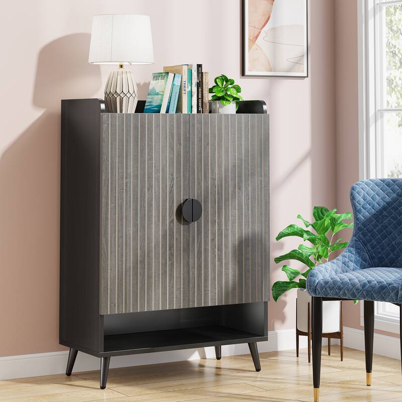 Shoe Cabinet with Doors, 7-Tier Shoe Storage Cabinet for Entryway