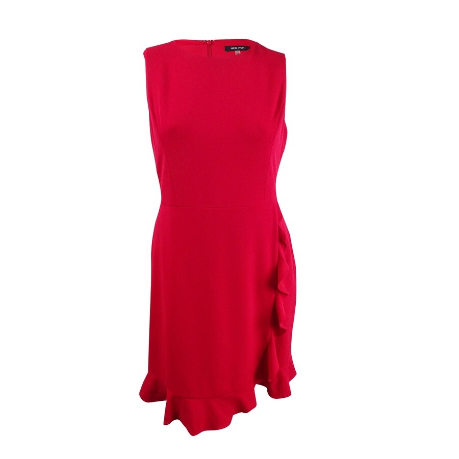 crimson dress casual