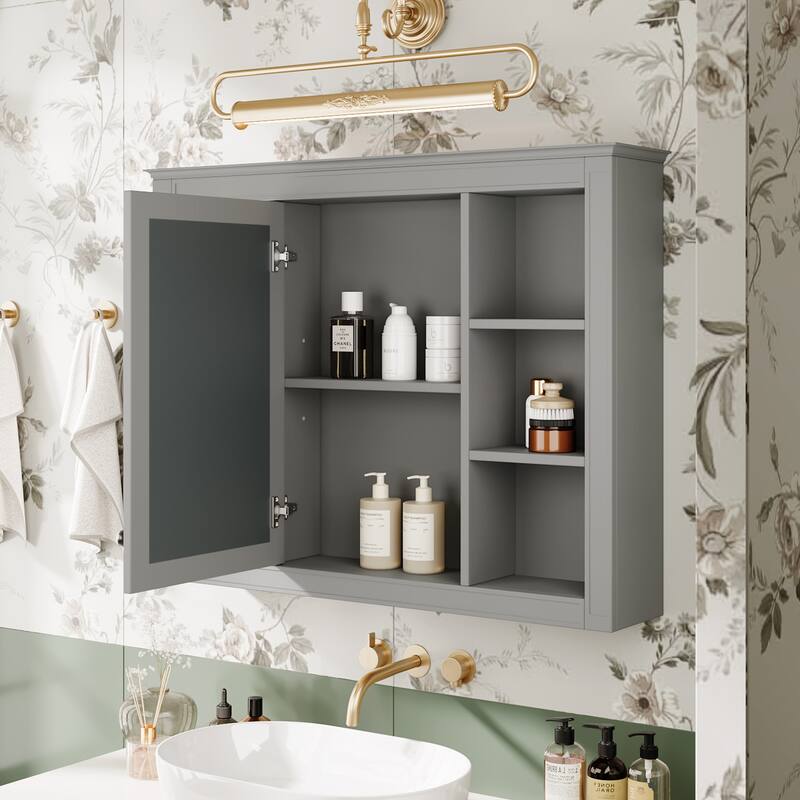 35'' x 27.5'' Medicine Cabinet, Wall Mounted Bathroom Storage Cabinet(Not Include Bathroom Vanity )