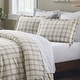 preview thumbnail 1 of 22, Superior Plaid Flannel Cotton Classic Rustic Farmhouse Duvet Cover Set Beige - California King