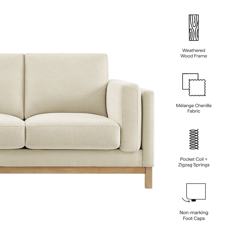 Roscoe 63 inch Upholstered Loveseat