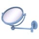 preview thumbnail 13 of 26, Allied Brass 8 Inch Wall Mounted Extending Make-Up Mirror 5X Magnification with Grooved Accent Flat Troll Blue