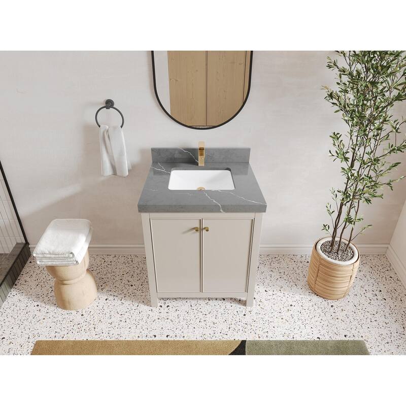 Willow Collections 30 in. W x 22 in. D Chicago Single Sink Bathroom Vanity with Countertop