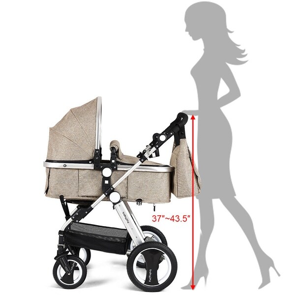 khaki pushchair