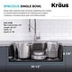 preview thumbnail 4 of 17, KRAUS Granite Black Onyx 31 inch 1-Bowl Undermount Kitchen Sink