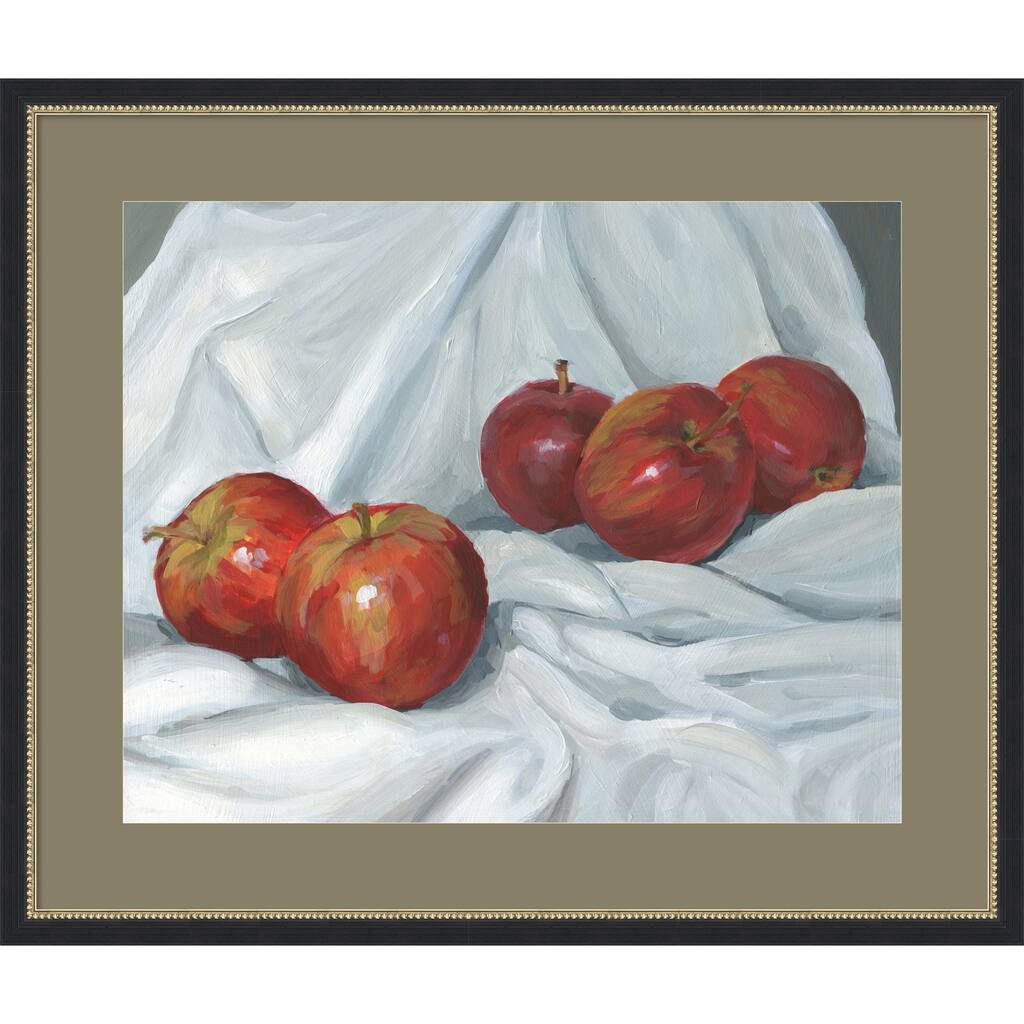 Red Apples by Carrie Arnold Wood Framed Wall Art Print