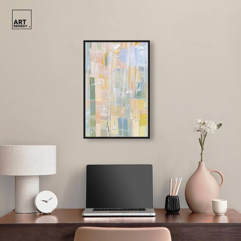 Vertical Drips Canvas by Art Remedy