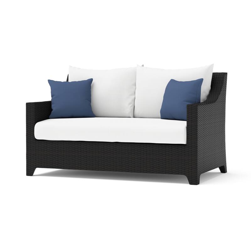 Deco 5 Piece Sunbrella Outdoor Patio Love & Club Fire Set