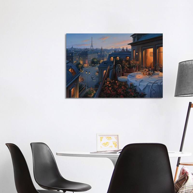 iCanvas "Paris Evening" by Evgeny Lushpin Canvas Print - 26x40x1.5