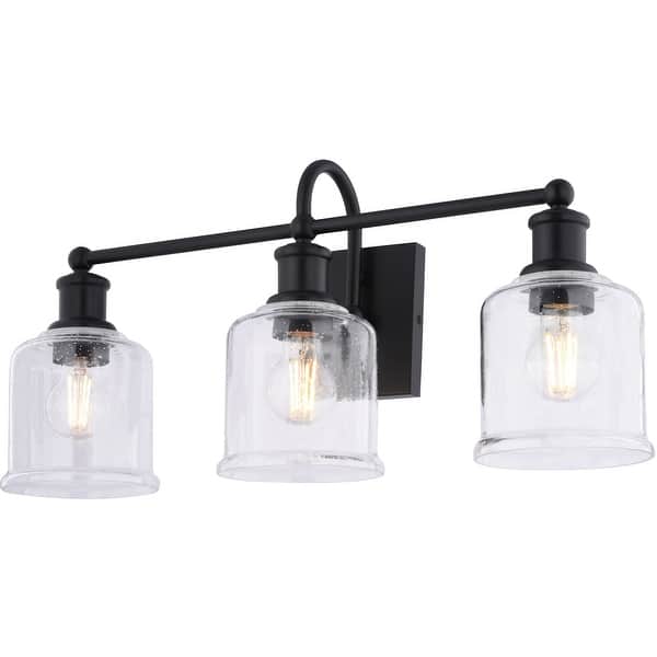 slide 2 of 10, Vaxcel Lighting W0515 Northbrook 3 Light 24" Wide Vanity Light Matte Black