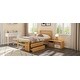 preview thumbnail 12 of 13, Twin Size Wood Platform Bed with Removable Shelves, 2-Storage Drawers, Natural