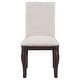 preview thumbnail 6 of 14, Wood Upholstered Fabirc Dining Chairs with Nailhead, Set of 4