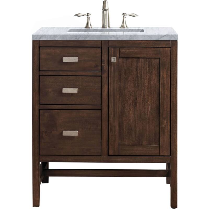 James Martin Vanities Addison 30" Single Basin Hardwood Vanity Set - Mid Century Acacia - Wood Finish