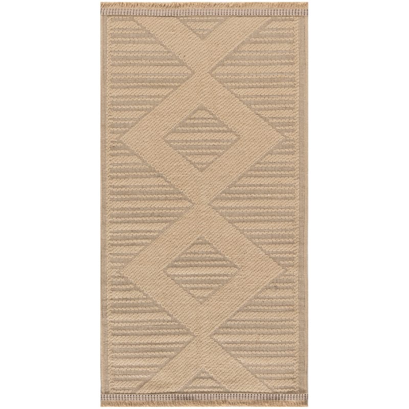 Nourison Washable Indoor Geometric Jute Area Rug - 2' x 4' - Beige/Natural - Rectangle