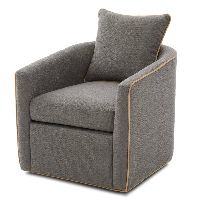 Christopher Knight Home - Averly Modern Upholstered Swivel Accent Chair with Curved Arms