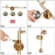 preview thumbnail 44 of 44, Bola Modern Gold 3-Light Chandelier Orb Glass Vanity Lights Wall Sconces