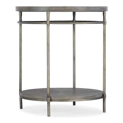 Hooker Furniture Modern 22" Round Open Concept Minimalist End Side