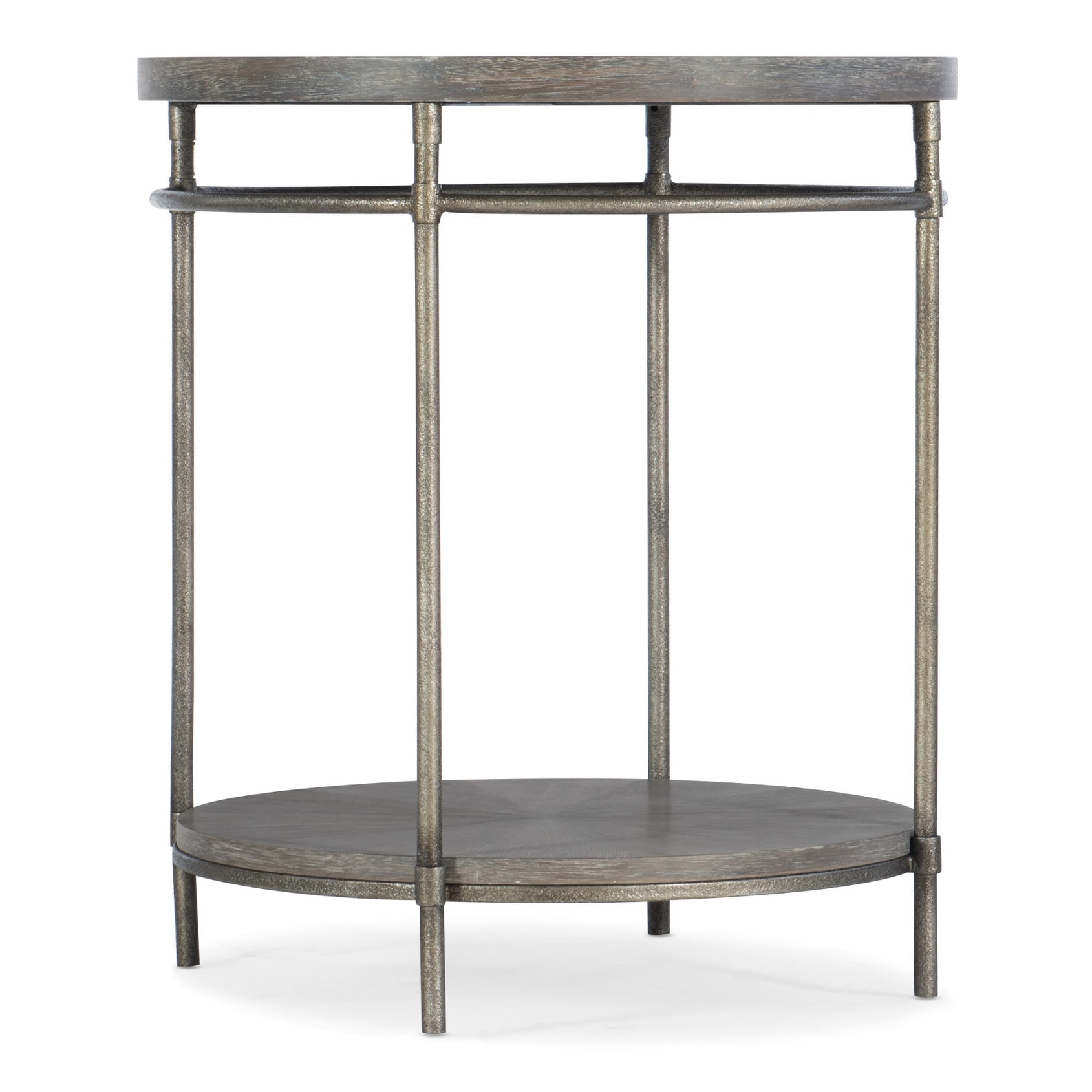 Hooker Furniture Modern 22" Round Open Concept Minimalist End Side
