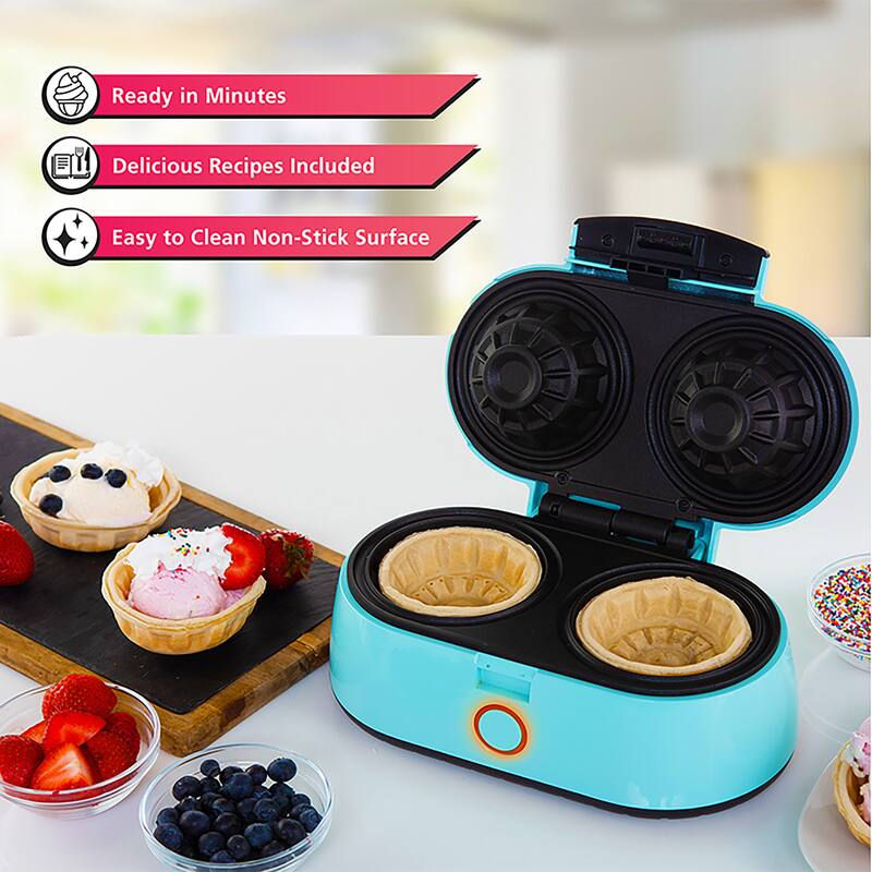 3.5 Inch Dual Waffle Bowl Maker