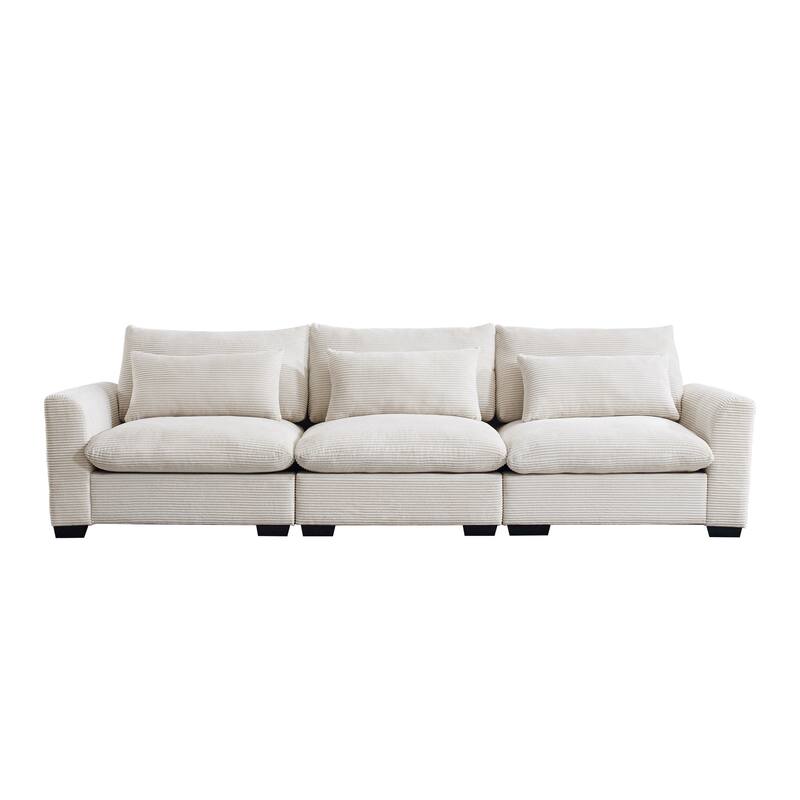 GDFStudio- Mark Corduroy Three-Seater Sofa