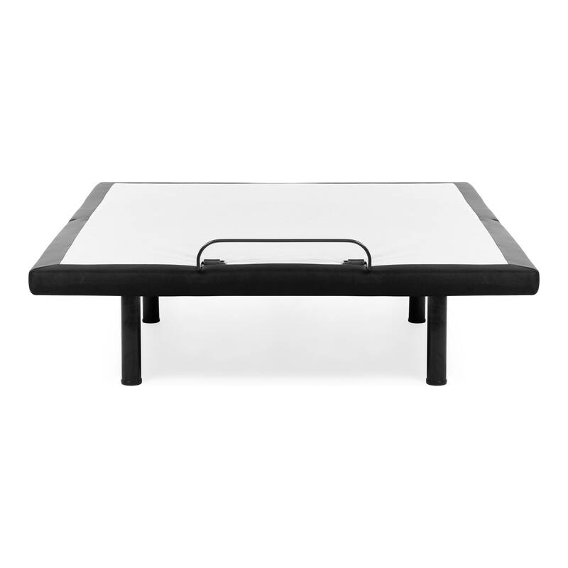 Brenner Modern Black Adjustable Bed Frame with 4 Positions and USB Ports by Furniture of America