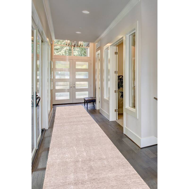 ECARPETGALLERY Hand-knotted Legacy Grey Silk, Wool Rug - 2'6 x 9'10