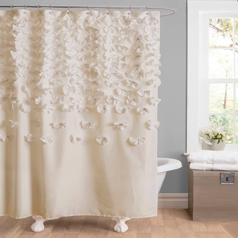 The Gray Barn Dogwood Ivory Shower Curtain - Ivory