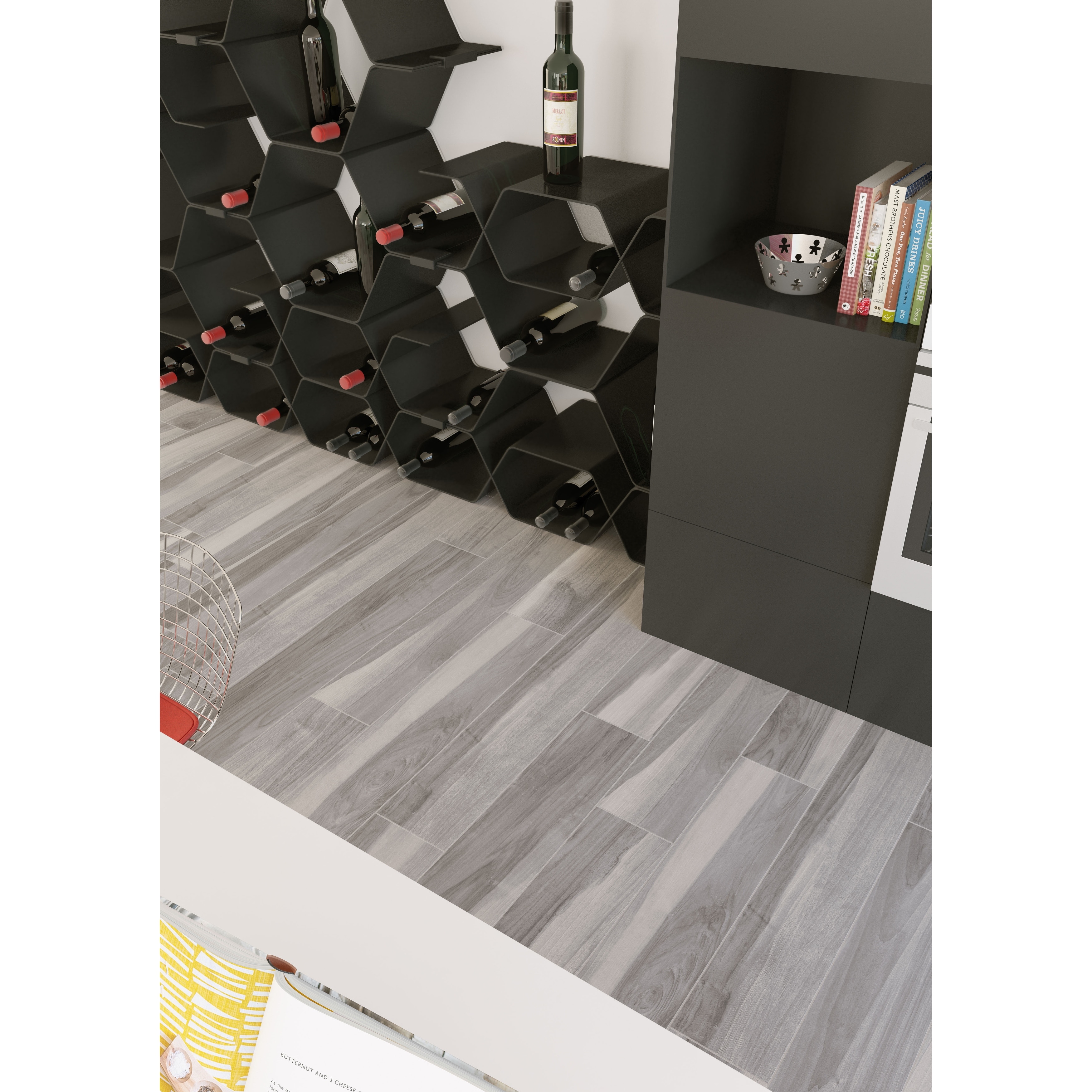 West End 6x24 Ash Matte Wood Look Plank Porcelain Tile - Floor